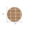 Edge Collections - 8' - Brown - Area Rug Plaid Durable Indoor and Outdoor Use - 1 Piece